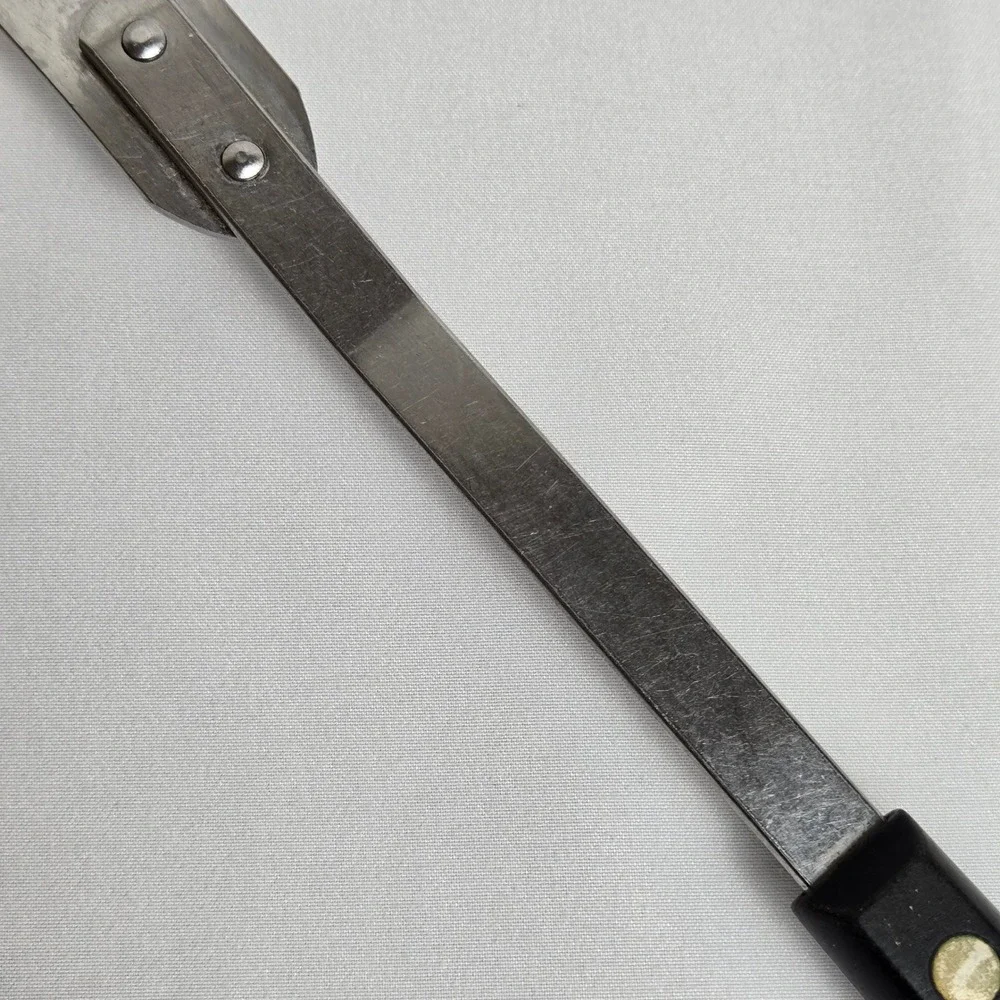 Ekco Forge Stainless Steel Meat Carving Fork, Black Handle,‎ USA, 11.5